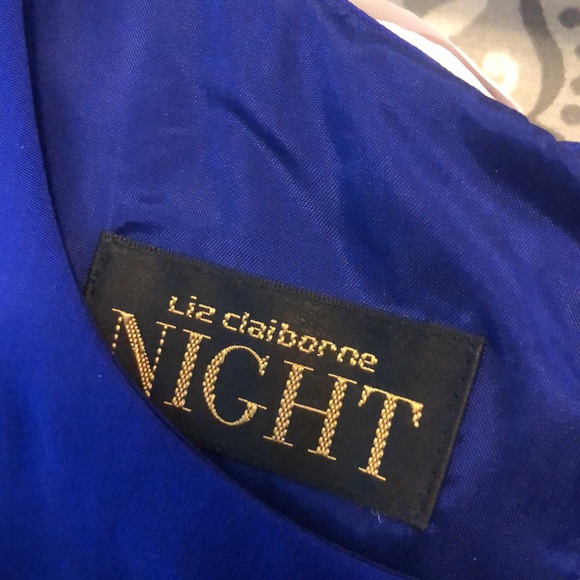 NWT Purple Silk Sheath Dress Liz Claiborne Night SZ 4 - Picture 3 of 4